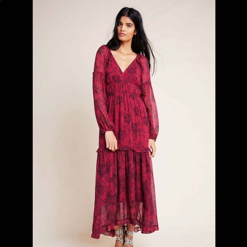 NWT Anthropologie Annabella Maxi Dress